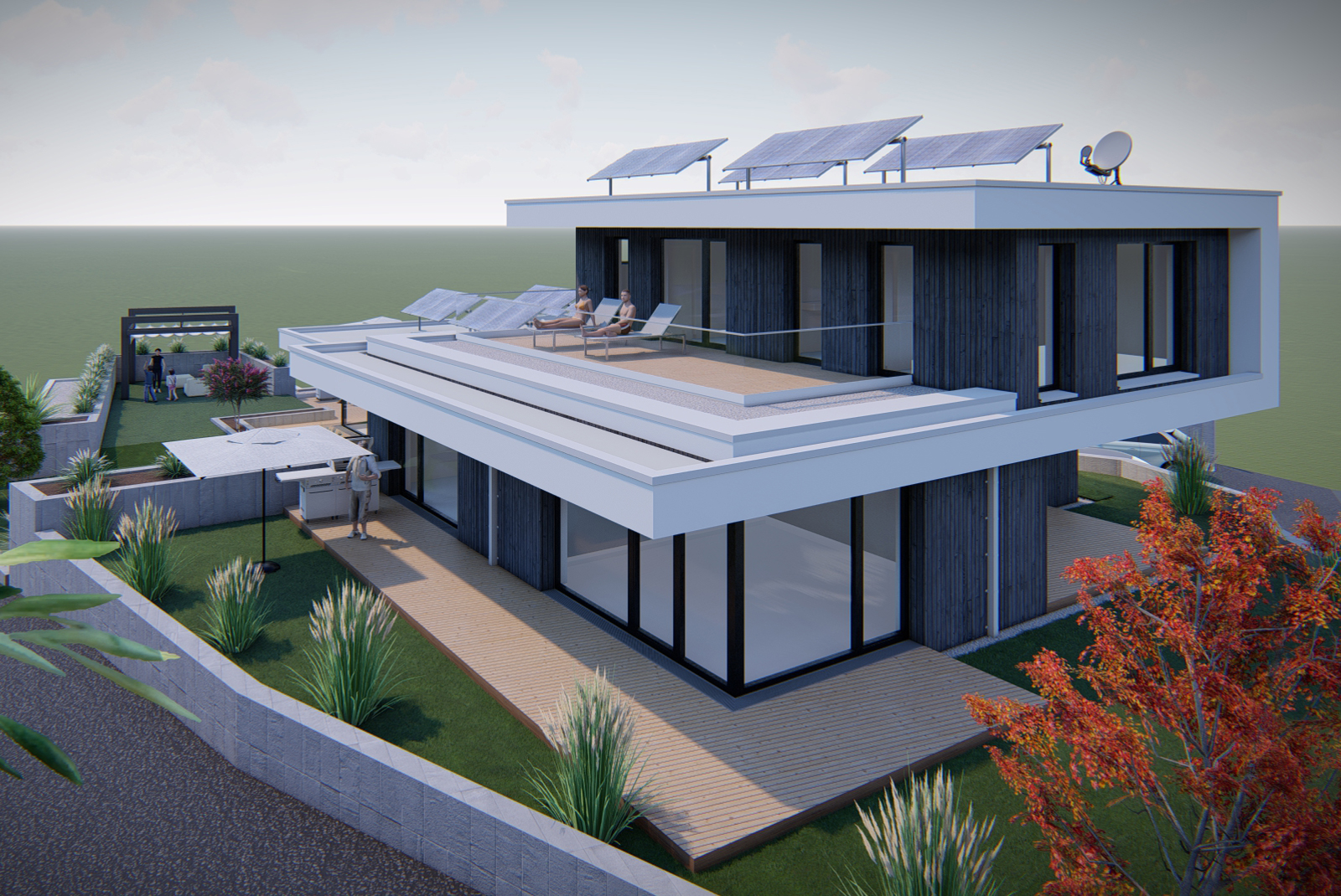 Graz St. Peter Moosbrunnweg Luxury Living von Jürgen MATZER Architekten